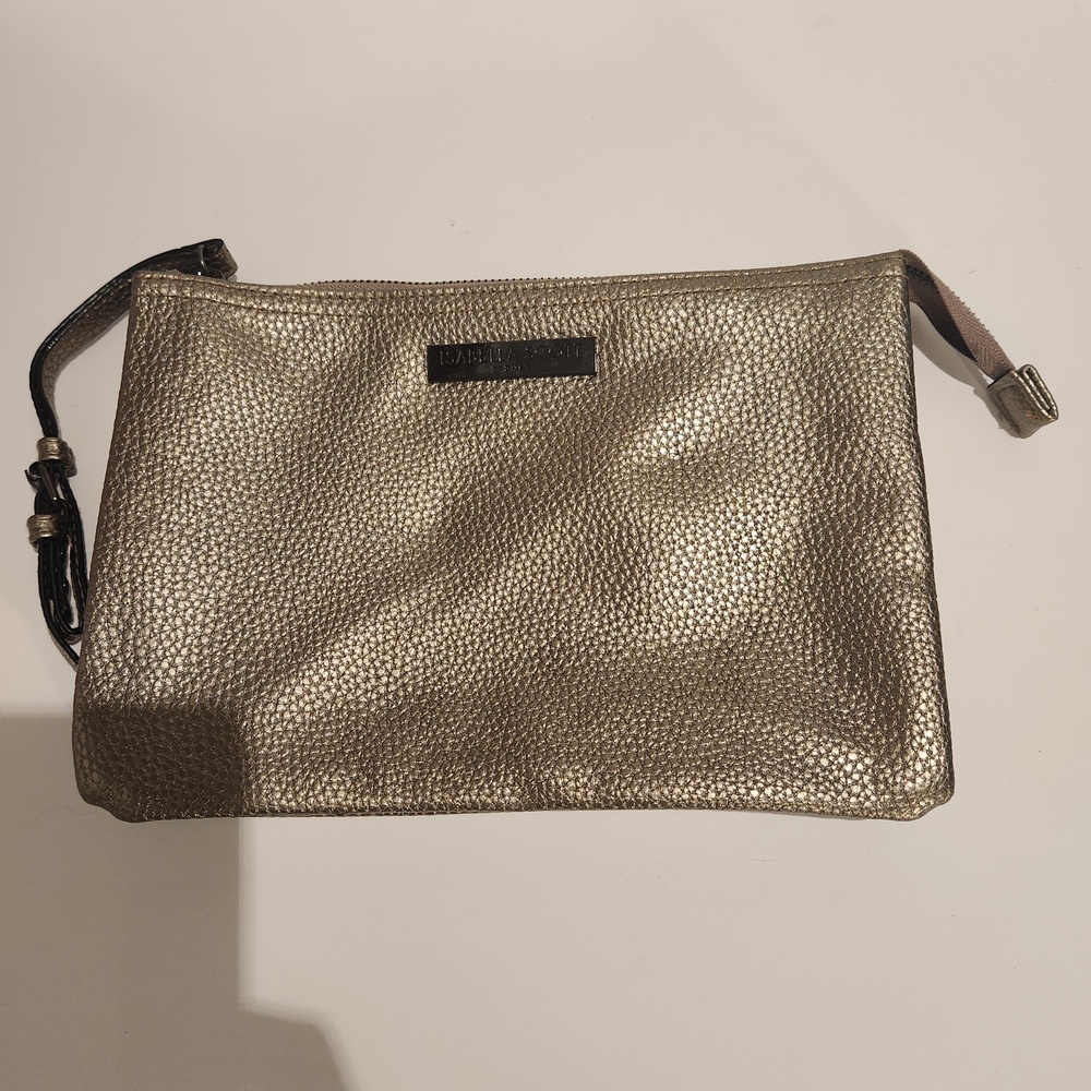 Isabella Scott Silver Clutch/Makeup Bag